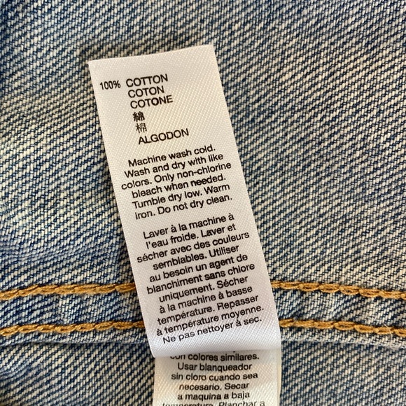 GAP Distressed Denim Jacket, Size XS - Picture 17 of 17